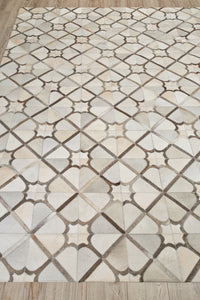 Exquisite Rugs Natural Hide Cowhide Silver Area Rug