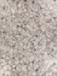 Exquisite Rugs Natural Hide Cowhide Silver Area Rug
