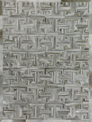 Exquisite Rugs Natural Hide Cowhide Silver Area Rug