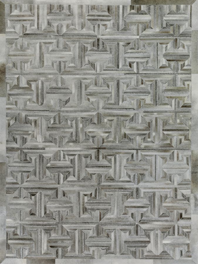 Exquisite Rugs Natural Hide Cowhide Silver Area Rug