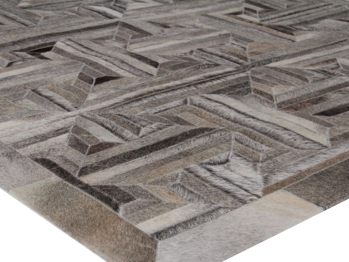 Exquisite Rugs Natural Hide Cowhide Silver Area Rug