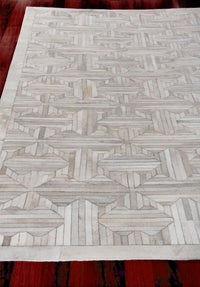 Exquisite Rugs Natural Hide Cowhide Silver Area Rug