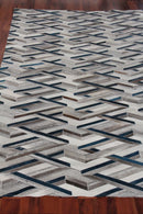 Exquisite Rugs Natural Hide Cowhide Silver Area Rug