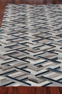 Exquisite Rugs Natural Hide Cowhide Silver Area Rug