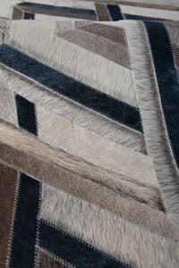 Exquisite Rugs Natural Hide Cowhide Silver Area Rug