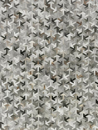 Exquisite Rugs Natural Hide Cowhide Silver Area Rug