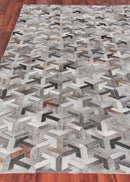 Exquisite Rugs Natural Hide Cowhide Silver Area Rug