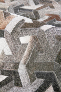 Exquisite Rugs Natural Hide Cowhide Silver Area Rug
