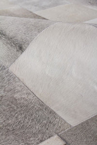Exquisite Rugs Natural Hide Cowhide Silver Area Rug