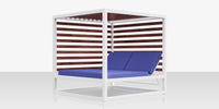 DecoScapes Furniture Breeze Aluminum Daybed Square
