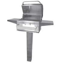 Fire Magic Charcoal Legacy In Ground Post Grill w Smoker Hood