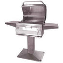 Fire Magic Charcoal Legacy Patio Post Grill w Smoker Hood