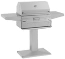 Fire Magic Charcoal Legacy Patio Post Grill w Smoker Hood