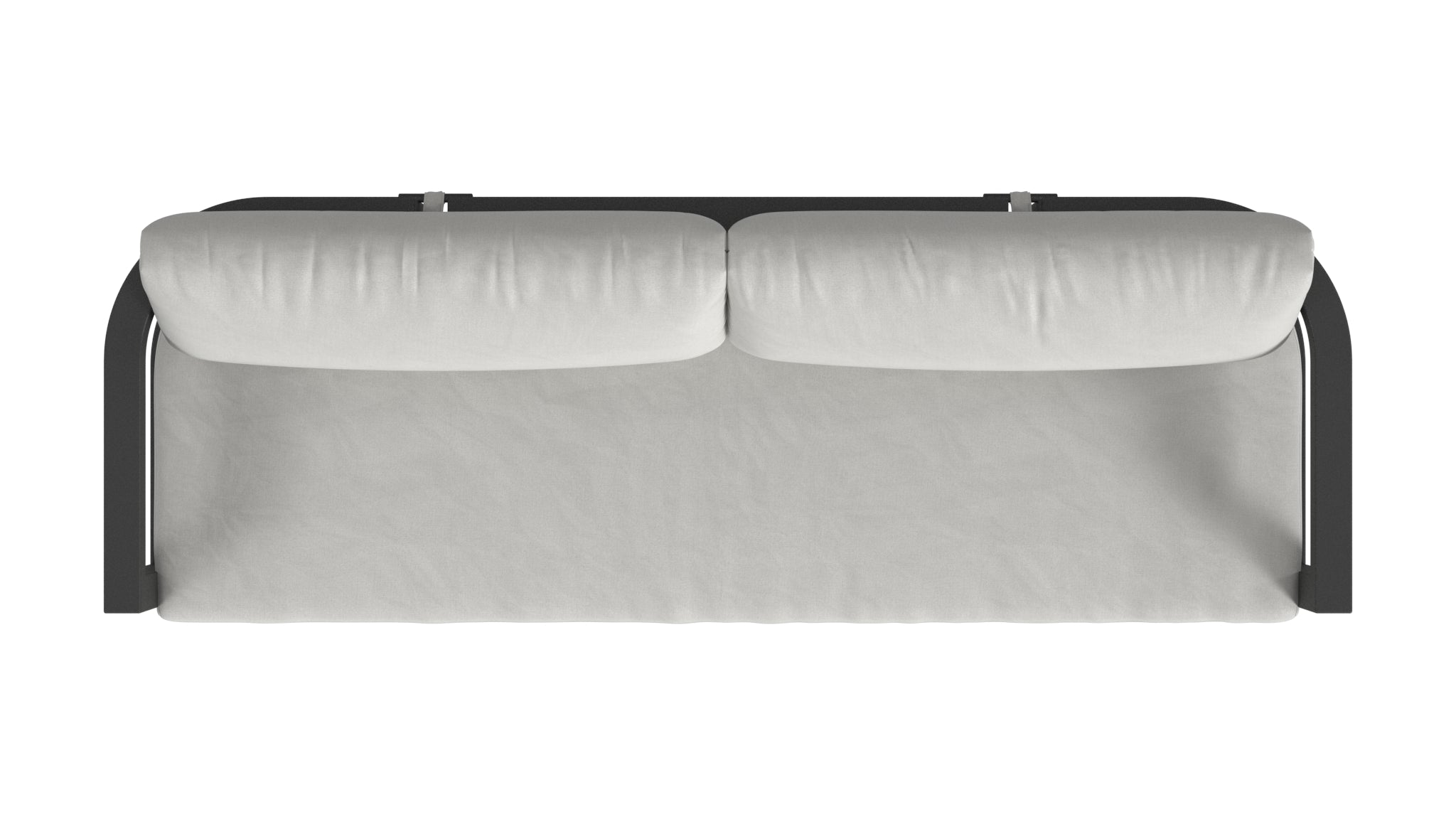 Sunset West Malibu Sofa in Cast Silver - No Welt