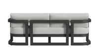 Sunset West Malibu Sofa in Cast Silver - No Welt