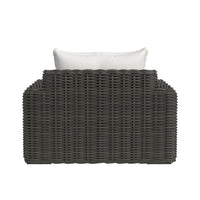 Sunset West Cabo Oversized Club Chair in Soothe Pearl with Flange Welt