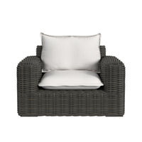 Sunset West Cabo Oversized Club Chair in Soothe Pearl with Flange Welt