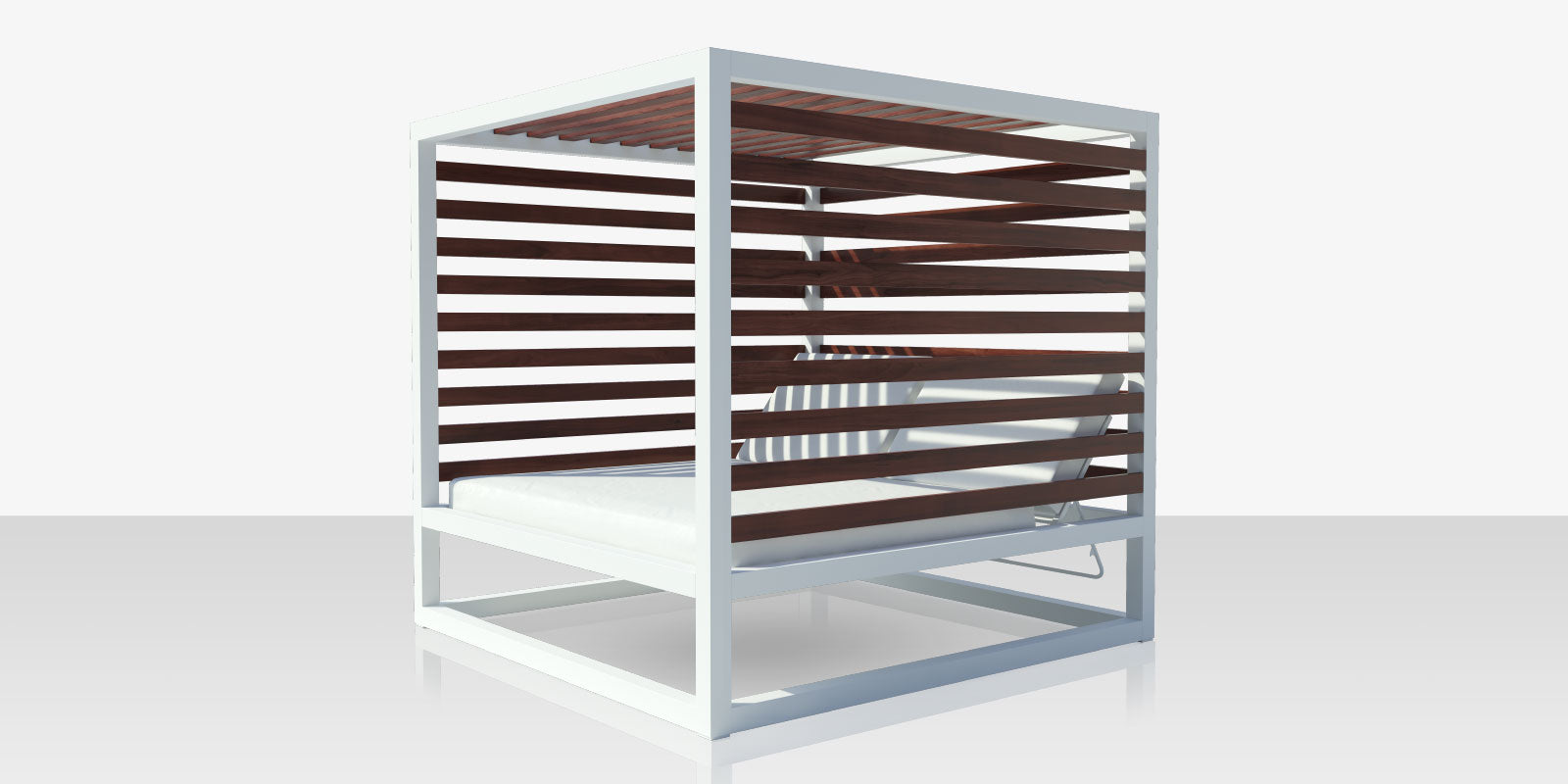 DecoScapes Furniture Breeze Aluminum Daybed Square