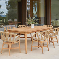 Skyline Design Krabi Rectangular Teak Dining Table