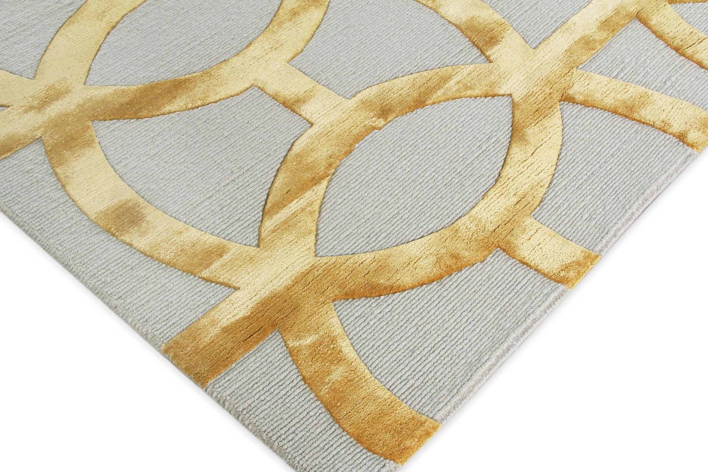 Exquisite Rugs Metro Velvet Handmade Hand-Knotted New Zealand Wool and Viscose  Area Rug