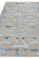 Exquisite Rugs Metro Velvet Handmade Hand-Knotted New Zealand Wool and Viscose  Area Rug