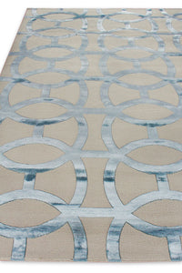 Exquisite Rugs Metro Velvet Handmade Hand-Knotted New Zealand Wool and Viscose  Area Rug