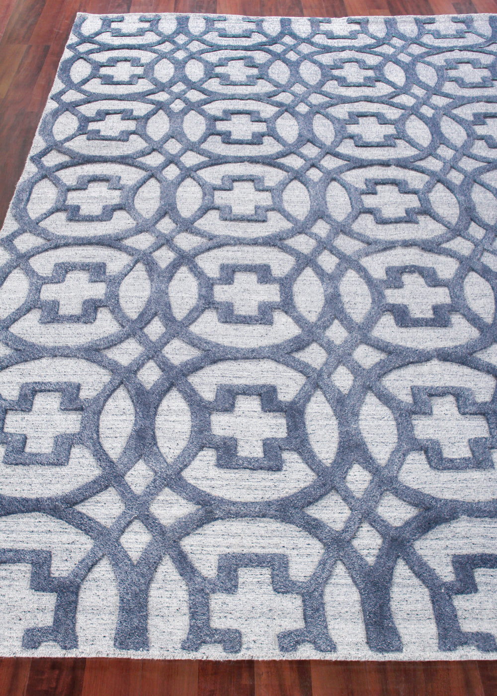 Exquisite Rugs Windsor Handmade Hand Loomed New Zealand Wool and Bamboo Silk Rug 6'X9'