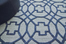 Exquisite Rugs Windsor Handmade Hand Loomed New Zealand Wool and Bamboo Silk Rug 6'X9'