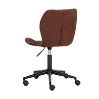 Sunpan Lyla Office Chair Black in Antique Brown / Antique Grey
