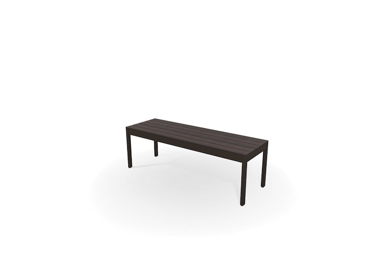 Telescope Casual Bazza 54" Flat Bench with Marine Grade Polymer Seat and Aluminum Frame