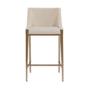 Sunpan Dionne Counter Stool in Monument Oatmeal / Monument Pebble