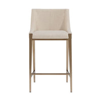 Sunpan Dionne Counter Stool in Monument Oatmeal / Monument Pebble