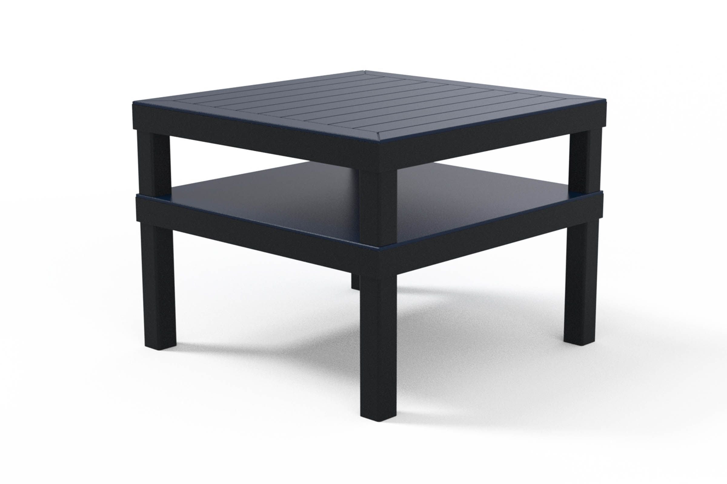 Telescope Casual Leeward Marine Grade Polymer 28.5" x 28.5" Marine Grade Polymer Top Corner Table