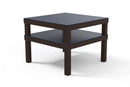 Telescope Casual Leeward Marine Grade Polymer 28.5" x 28.5" Marine Grade Polymer Top Corner Table