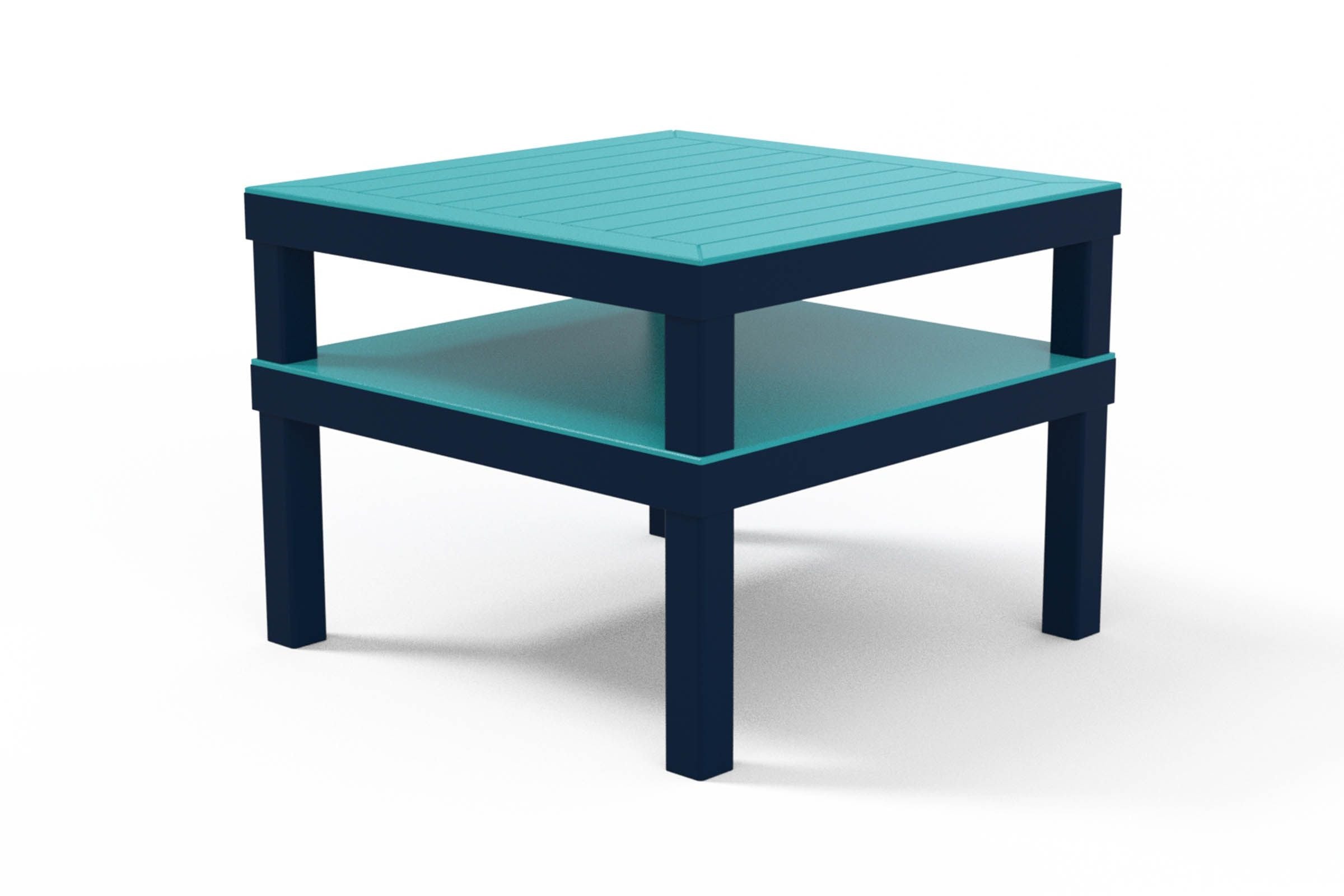Telescope Casual Leeward Marine Grade Polymer 28.5" x 28.5" Marine Grade Polymer Top Corner Table