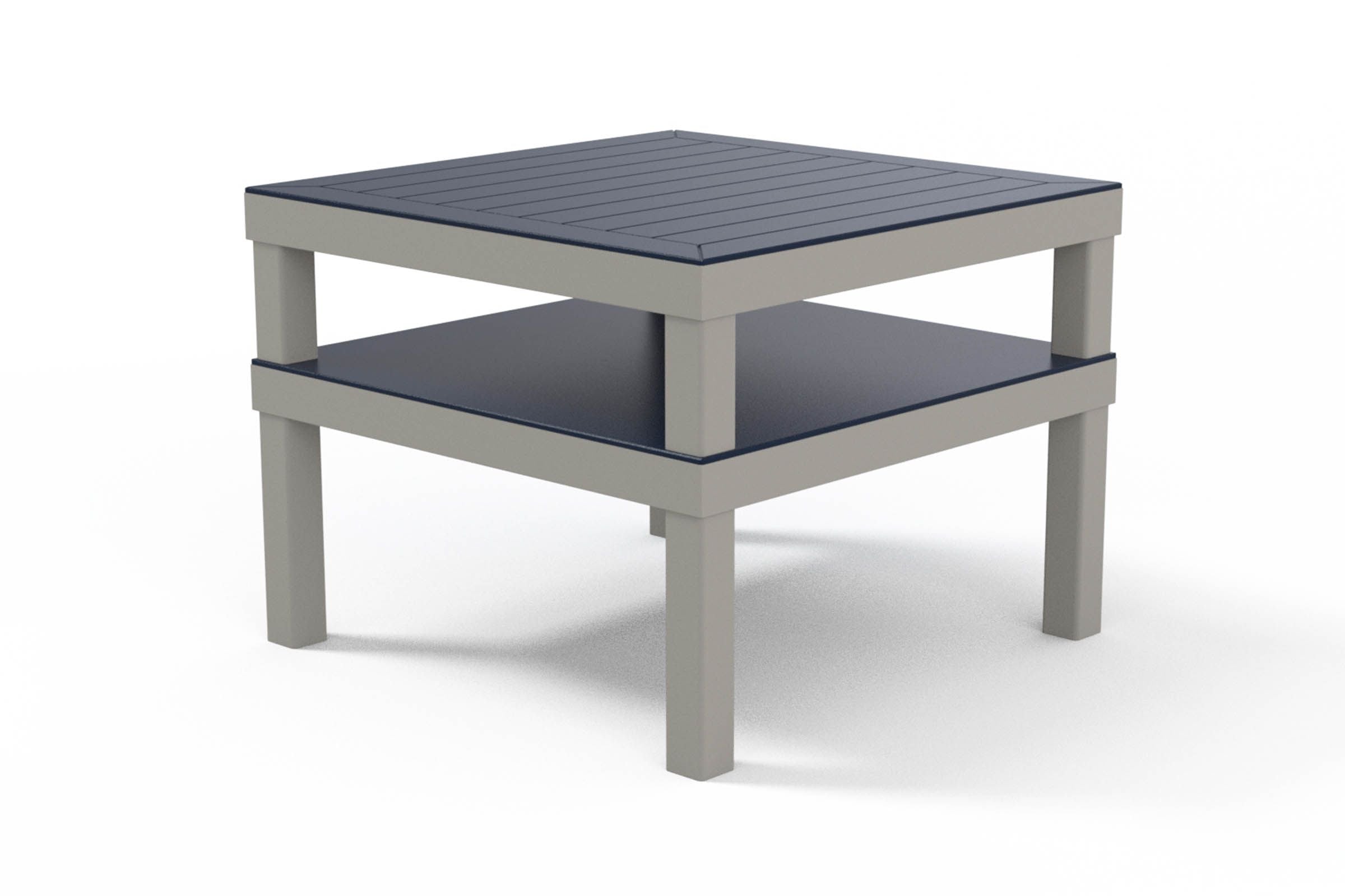 Telescope Casual Leeward Marine Grade Polymer 28.5" x 28.5" Marine Grade Polymer Top Corner Table