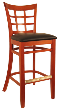 H&D Seating Window Back Series Wood Bar Stool