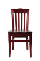 H&D Seating Crown Back Series Wood Chair - Set of 2