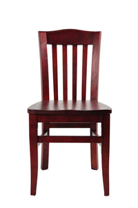 H&D Seating Crown Back Series Wood Chair - Set of 2