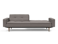 Innovation Living Dublexo Sofa With Arms in Dark Wood/Stainless Steel