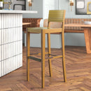 H&D Seating Maddison Wooden Barstool with Plywood Seat