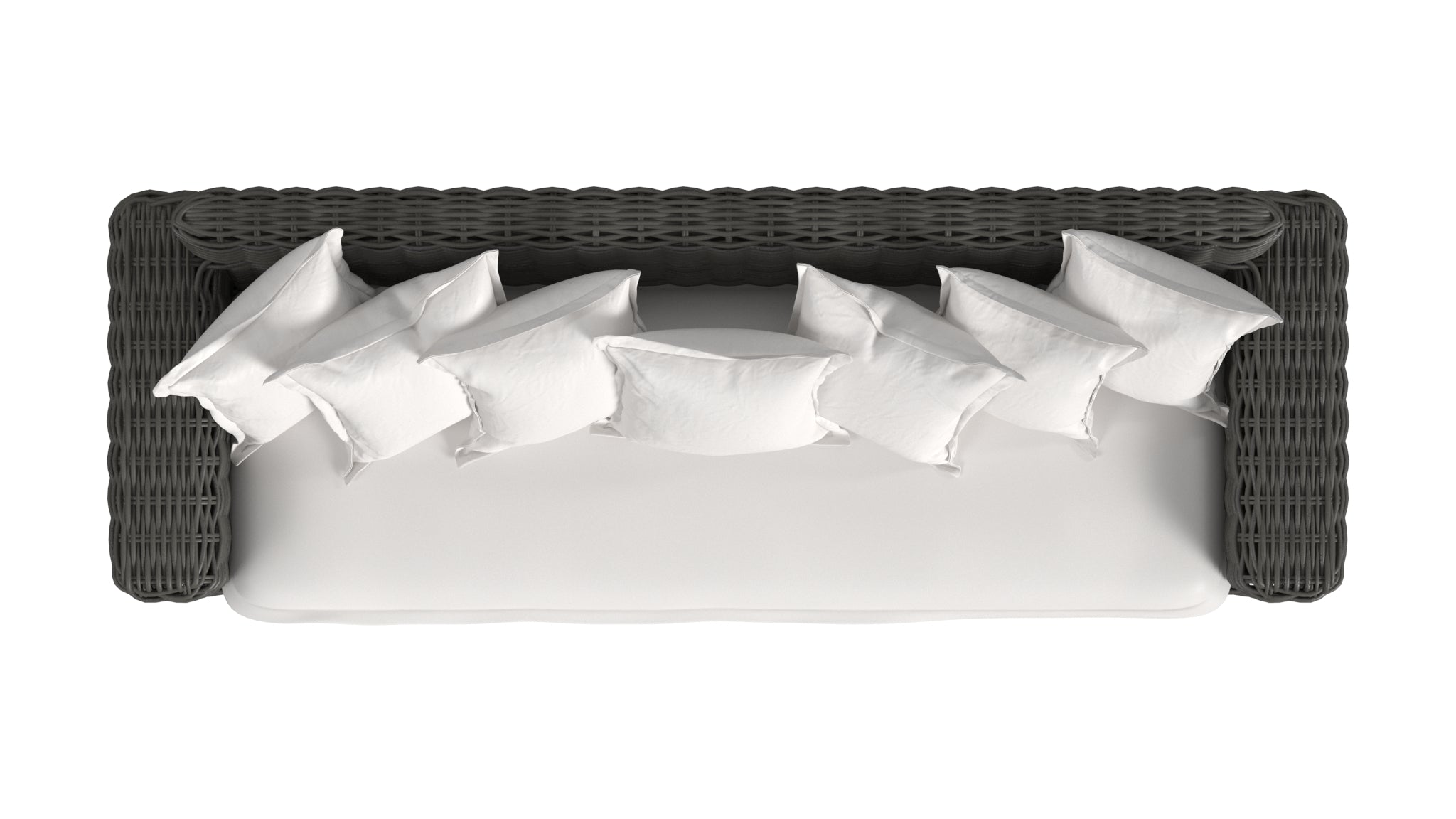 Sunset West Cabo Sofa in Soothe Pearl with Flange Welt