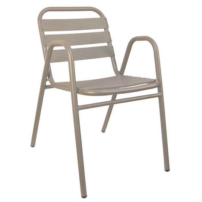 H&D Seating All Aluminum Stacking Patio Dining Chair