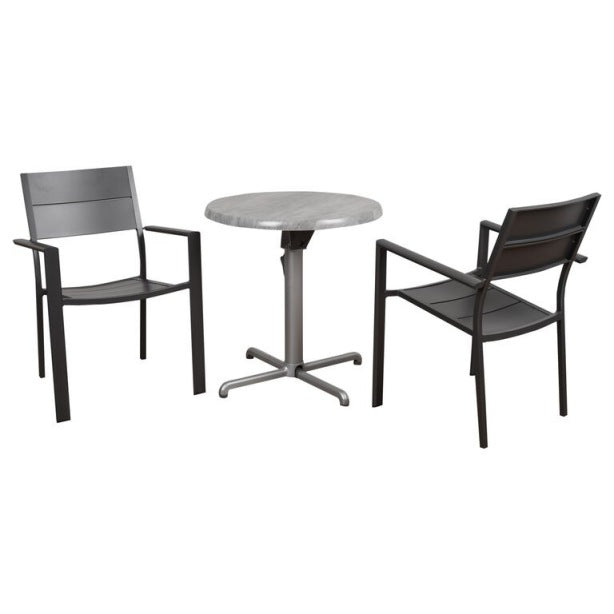 International Home Miami Atlantic Koningsdam 3 Piece Round Patio Dining Set