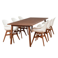 International Home Miami Amazonia Charlotte Deluxe 7 Piece Rectangular Patio Dining Set