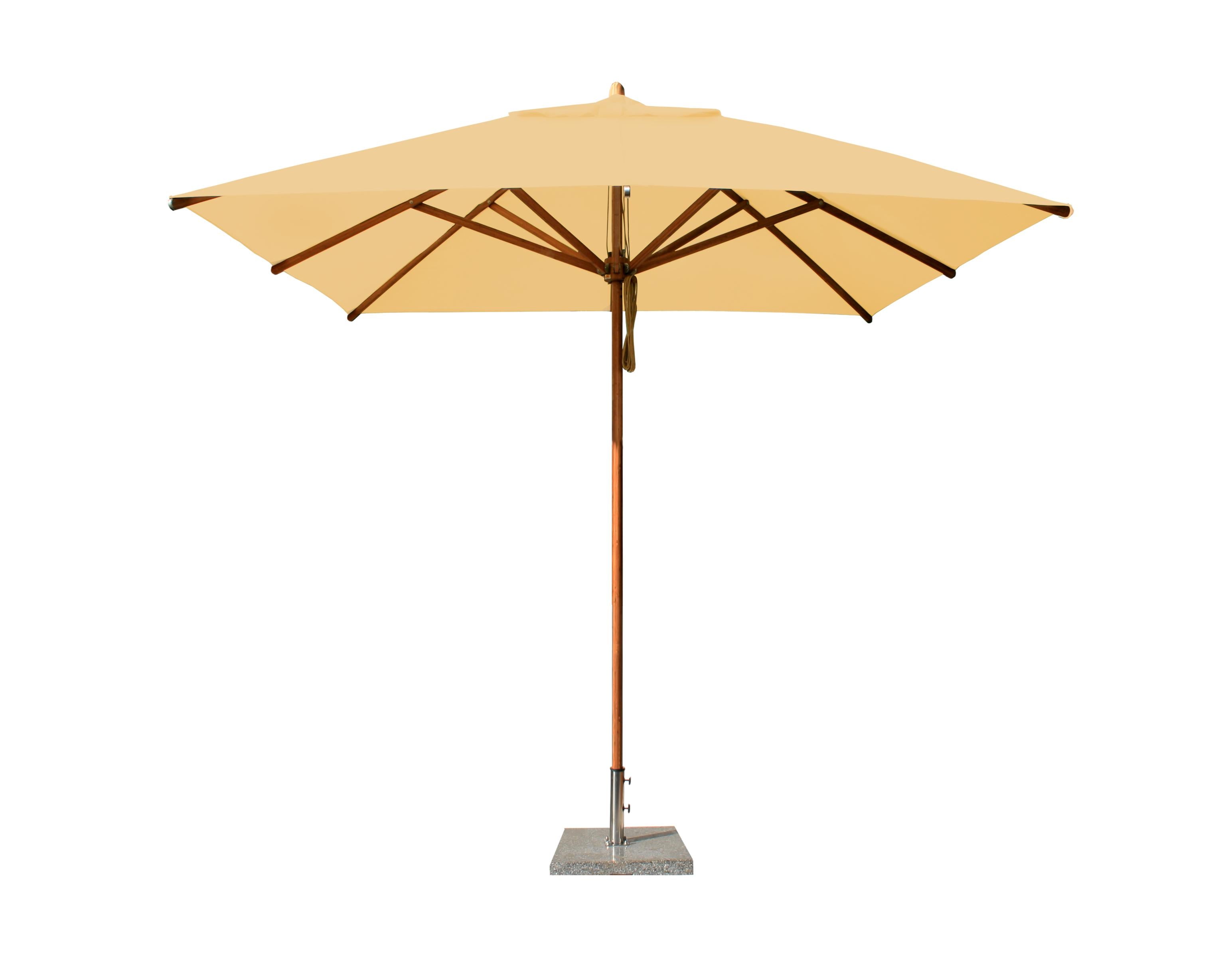 Bambrella Levante 2.6m Square Bamboo Umbrella