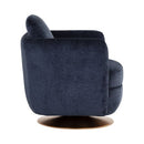 Sunpan Gilley Swivel Lounge Chair - Bergen Navy / Meg Ash
