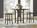 Greenington Tulip 30" Bar Height Stool Caramelized/Black Walnut - Set of 2