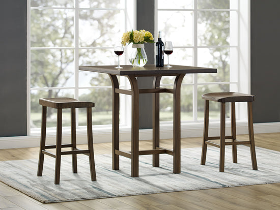 Greenington Tulip 30" Bar Height Stool Caramelized/Black Walnut - Set of 2