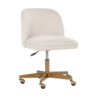 Sunpan Kenna Office Chair in Belfast Navy / Belfast Oatmeal